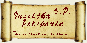 Vasiljka Pilipović vizit kartica